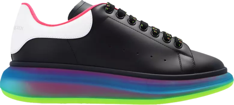 Кроссовки Alexander McQueen Oversized Sneaker Transparent Sole - Black Gradient, черный
