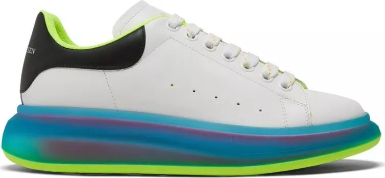 Кроссовки Alexander McQueen Oversized Sneaker Transparent Sole - White Iridescent, белый