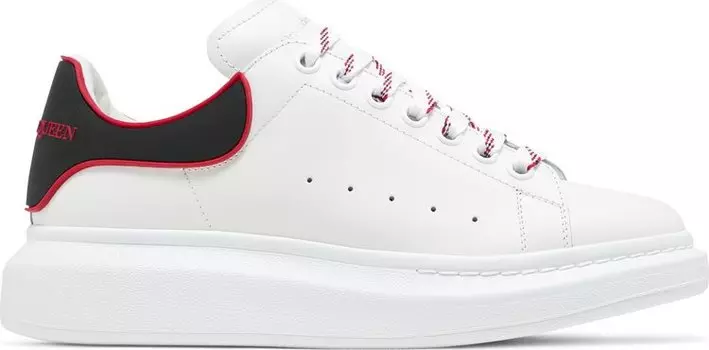 Кроссовки Alexander McQueen Oversized Sneaker White Lust Red, белый