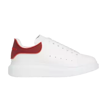Кроссовки Alexander McQueen Oversized Sneaker White Rose Red, белый