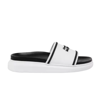 Кроссовки Alexander Mcqueen Rubber Hybrid Sandal 'White Black', белый
