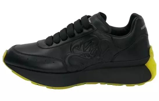 Кроссовки Alexander McQueen Sprint Runner, черный / желтый