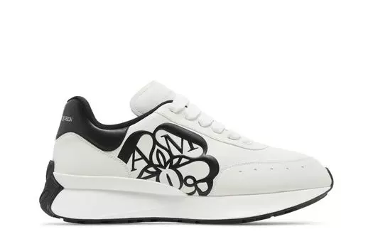 Кроссовки Alexander McQueen Sprint Runner 'White Black', белый