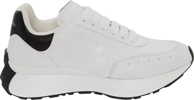 Кроссовки Alexander McQueen Sprint Runner White Black, белый