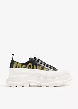 Кроссовки Alexander Mcqueen Tread Slick Lace-Up, черный