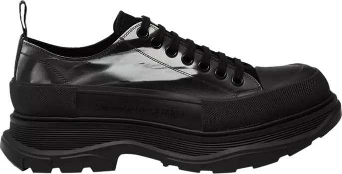 Кроссовки Alexander McQueen Tread Slick Lace Up 'Solarised Flower - Black', черный