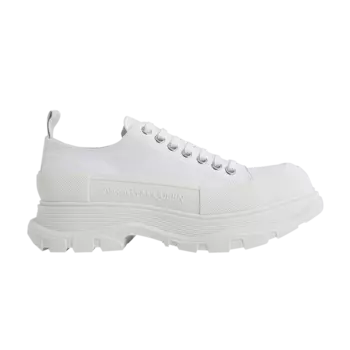 Кроссовки Alexander McQueen Tread Slick Lace Up 'Triple White', белый