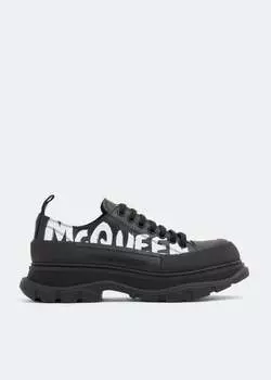Кроссовки ALEXANDER MCQUEEN Tread Slick lace-up sneakers, черный