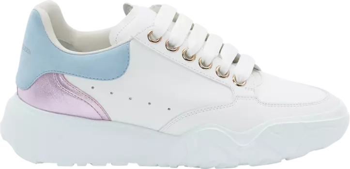 Кроссовки Alexander McQueen Wmns Court Trainer White Paris Blue Lilac, белый