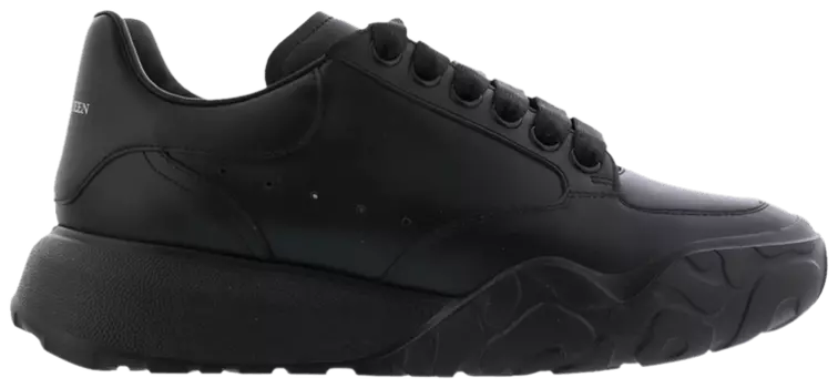 Кроссовки Alexander McQueen Wmns Oversized Court Trainer 'Triple Black', черный