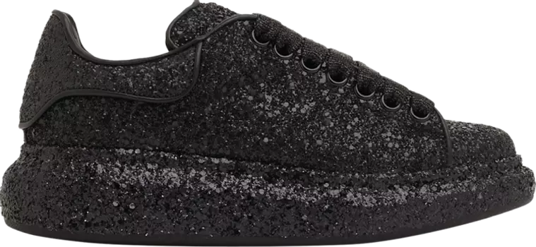 Кроссовки Alexander McQueen Wmns Oversized Sneaker Black Crystal Glitter, черный