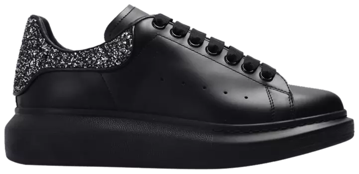 Кроссовки Alexander McQueen Wmns Oversized Sneaker 'Black Glitter', черный