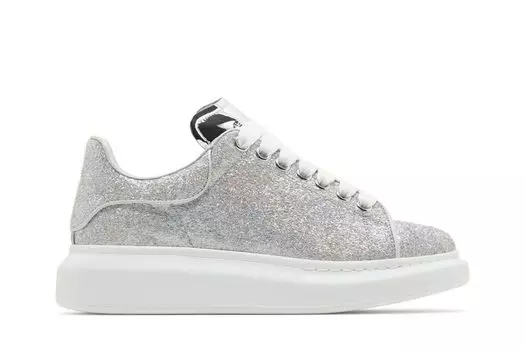 Кроссовки Alexander McQueen Wmns Oversized Sneaker 'Glitter Tinsel', серебряный