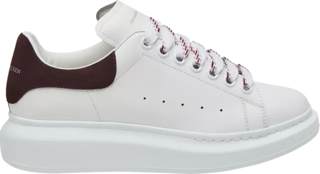 Кроссовки Alexander McQueen Wmns Oversized Sneaker 'White Dark Burgundy', белый