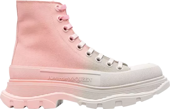 Кроссовки Alexander McQueen Wmns Tread Slick Boots Pink Grey Gradient, розовый