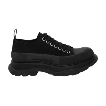 Кроссовки Alexander McQueen Wmns Tread Slick Lace Up Triple Black2023, черный