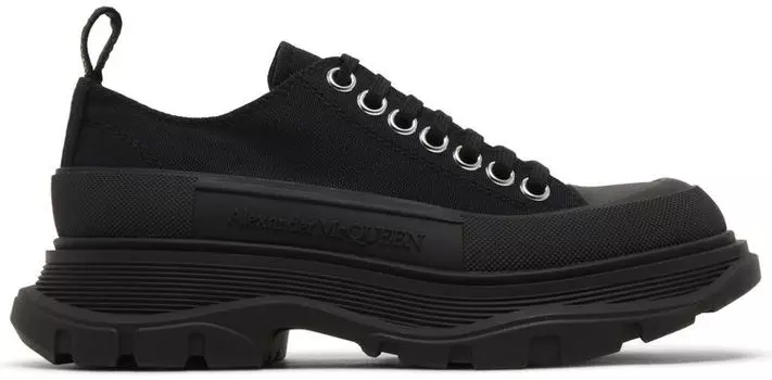 Кроссовки Alexander McQueen Wmns Tread Slick Lace Up 'Triple Black', черный