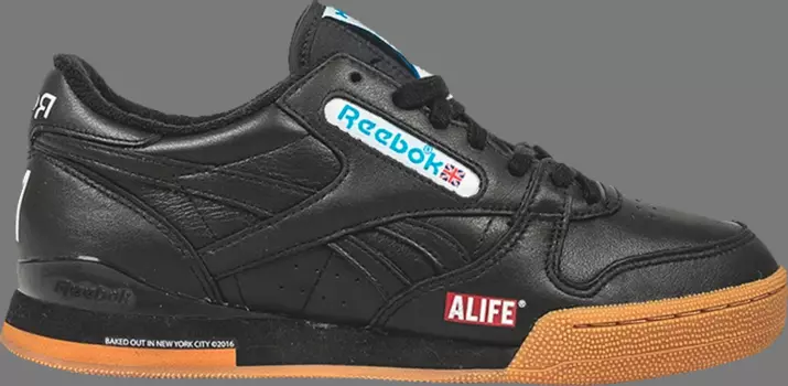 Кроссовки alife x phase 1 pro 'black gum' Reebok, черный