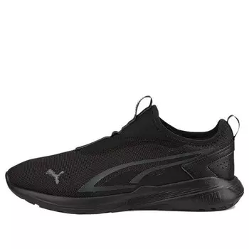 Кроссовки all-day active slip-on 'black dark shadow' Puma, черный