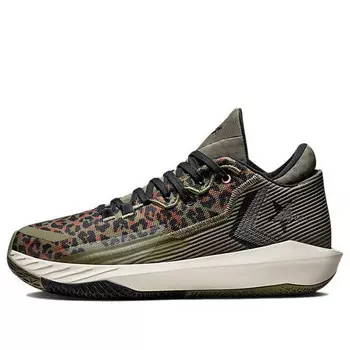 Кроссовки all star bb jet 'archive print - leopard' Converse, зеленый