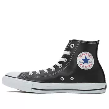Кроссовки all star leather high top 'black white' Converse, черный