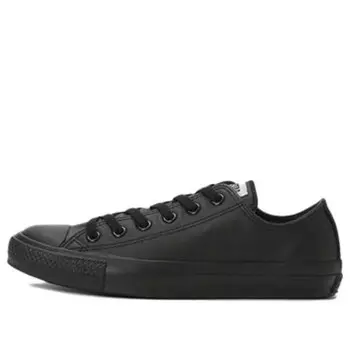 Кроссовки all star leather ox 'black' Converse, черный