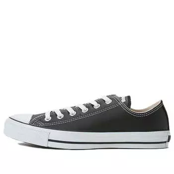 Кроссовки all star leather ox 'black white' Converse, черный