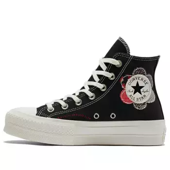 Кроссовки all star lift crafted patchwork Converse, черный