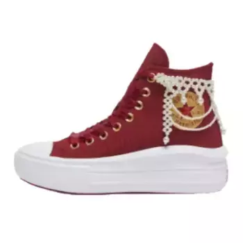 Кроссовки All Star Move Lifestyle женские с высоким берцем, красный/белый Converse