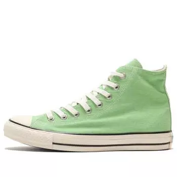 Кроссовки all star us colors hi 'fluorescent green' Converse, зеленый