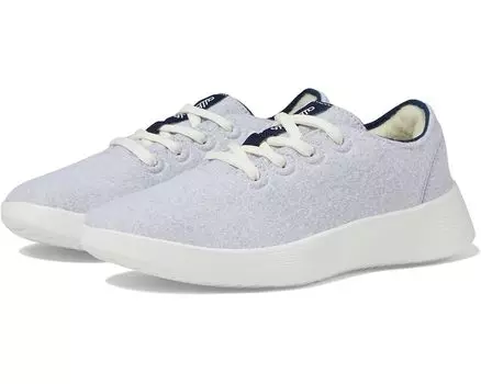 Кроссовки Allbirds Wool Runner 2, цвет Light Grey/True Navy (Blizzard)