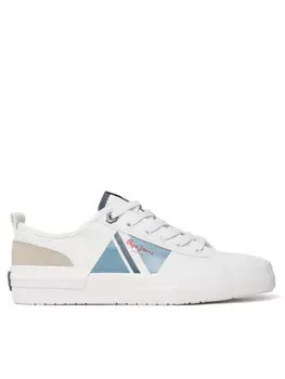 Кроссовки Allen Flag Color Pepe Jeans, белый
