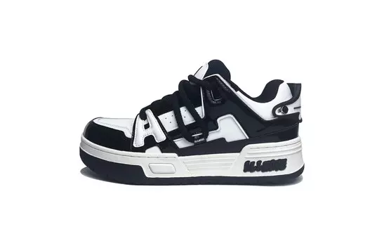 Кроссовки ALLHAVE Retro Futurer AA Skateboarding Shoes Unisex Low-top Black/off-white, черный