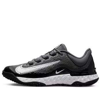 Кроссовки alpha huarache elite 4 tf 'black white' Nike, черный