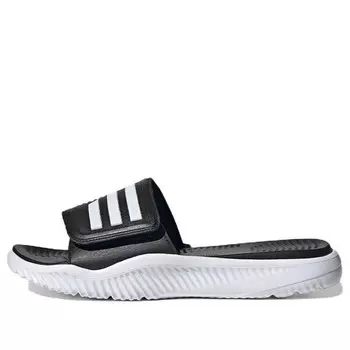 Кроссовки alphabounce slide 'black white' Adidas, черный