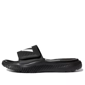 Кроссовки alphabounce slide 'black white' Adidas, черный