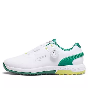 Кроссовки alphacat nitro disc golf ' white archive green yellow burst' Puma, белый
