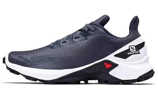 Кроссовки Alphacross 4 для походов женские с низким верхом, черные/серые Salomon