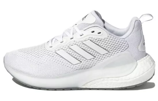 Кроссовки Alphalava для бега унисекс с низким верхом, белые/серебристые Adidas