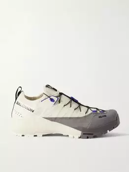 Кроссовки Alpinway Advanced из замши и рипстопа с резиновой отделкой Salomon, кремовый