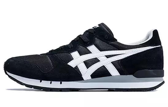 Кроссовки Alvarado Running унисекс Low-top черные/белые Onitsuka Tiger