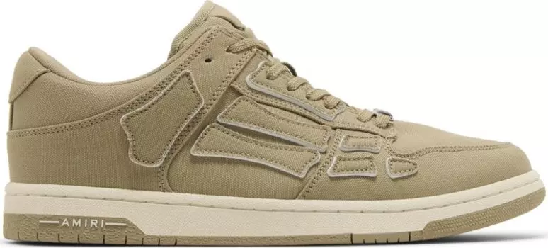 Кроссовки Amiri Chunky Canvas Skel Top Low 'Green', зеленый