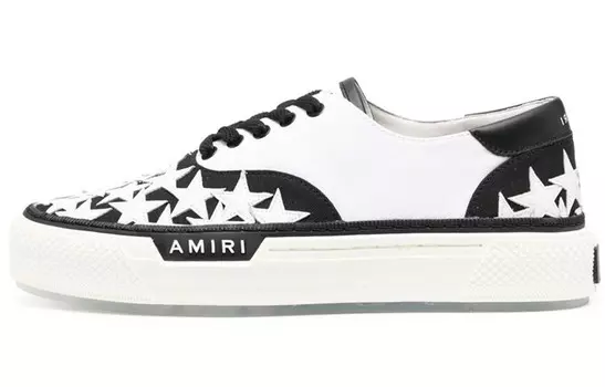 Кроссовки AMIRI Court Slip-On 'Stars - White Black', белый