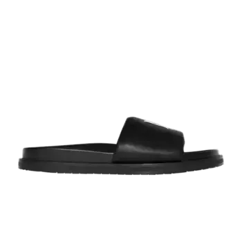 Кроссовки Amiri Leather Slide Black White, черный
