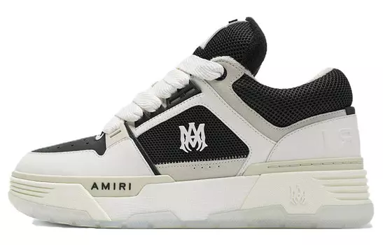 Кроссовки Amiri MA-1 на шнурках, черный / белый