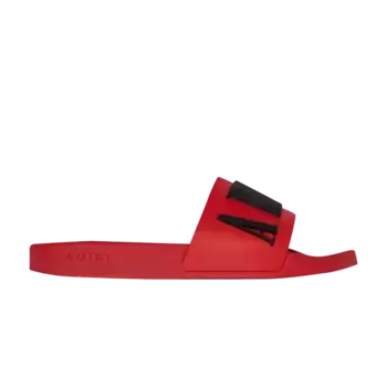 Кроссовки Amiri Rubber Classic Logo Pool Slide Red, красный