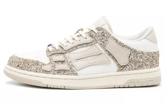 Кроссовки Amiri Skateboarding мужские, белый / серебряный