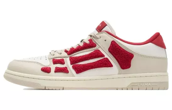 Кроссовки AMIRI Skateboarding Shoes Women's Low-top Red And White, красный