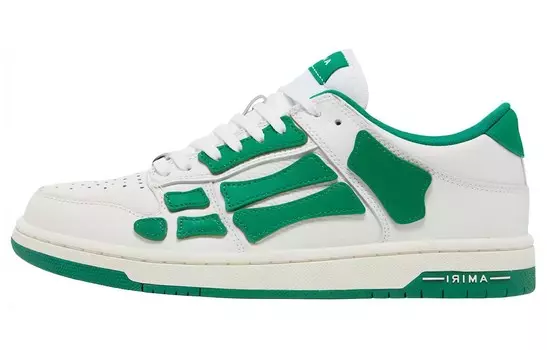 Кроссовки AMIRI Skateboarding Shoes Women's Low-top White/Green, зеленый