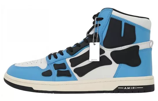 Кроссовки Amiri Skel Top High Carolina, синий / белый / черный